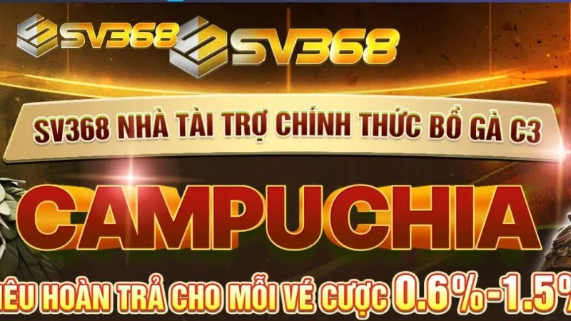 Đá gà trực tiếp SV368 là sản phẩm chủ lực của nhà cái